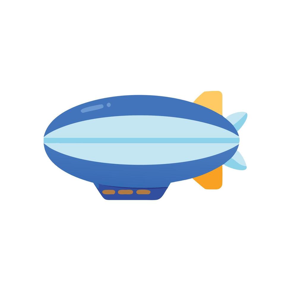 Creative Zeppelin Icon for Unique Travels vector