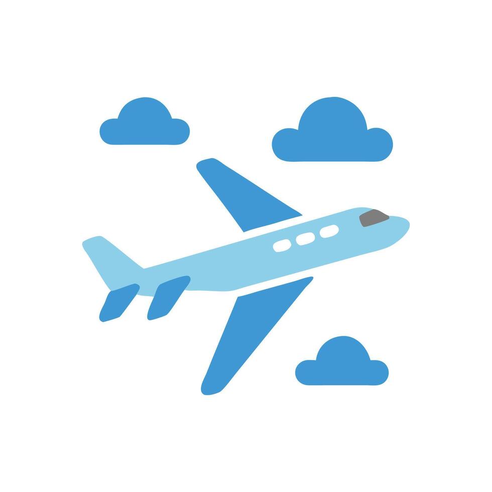 Airplane Icon for Aviation and Travel vector