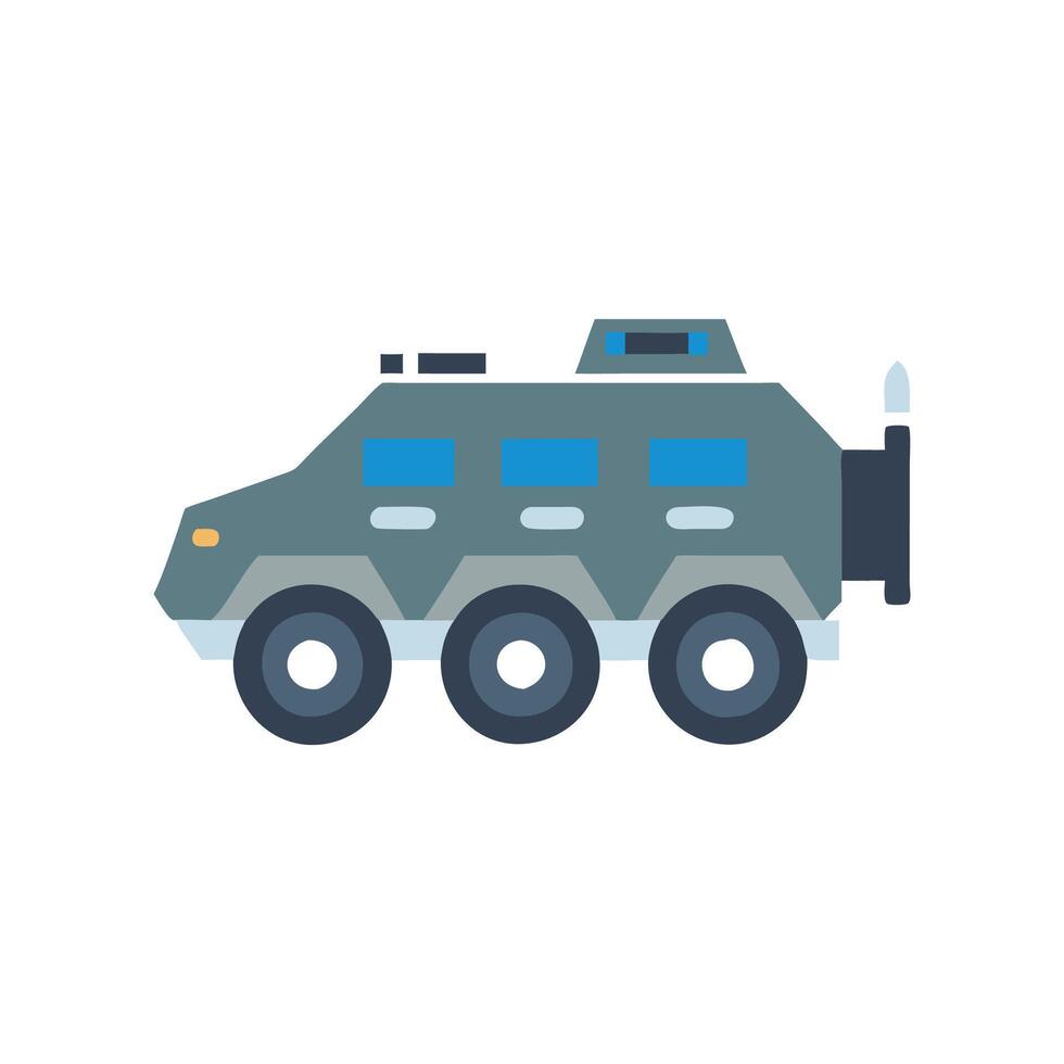 Icon of Military Armored Vehicle vector