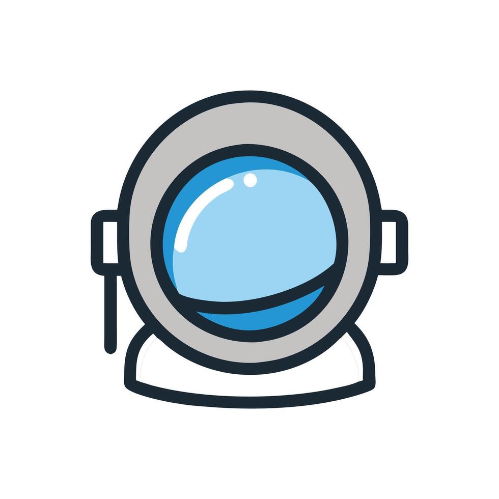 Icon of Astronaut Helmet vector