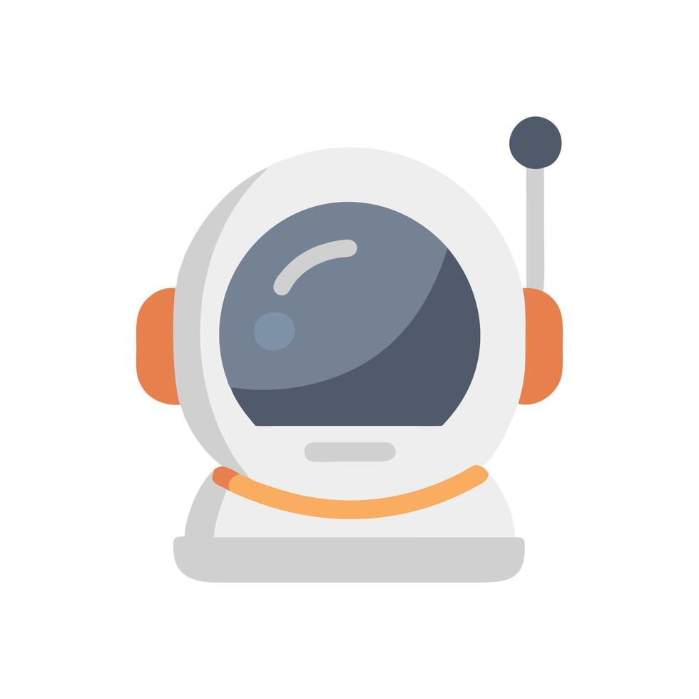 Astronaut Helmet Icon for Space Exploration vector