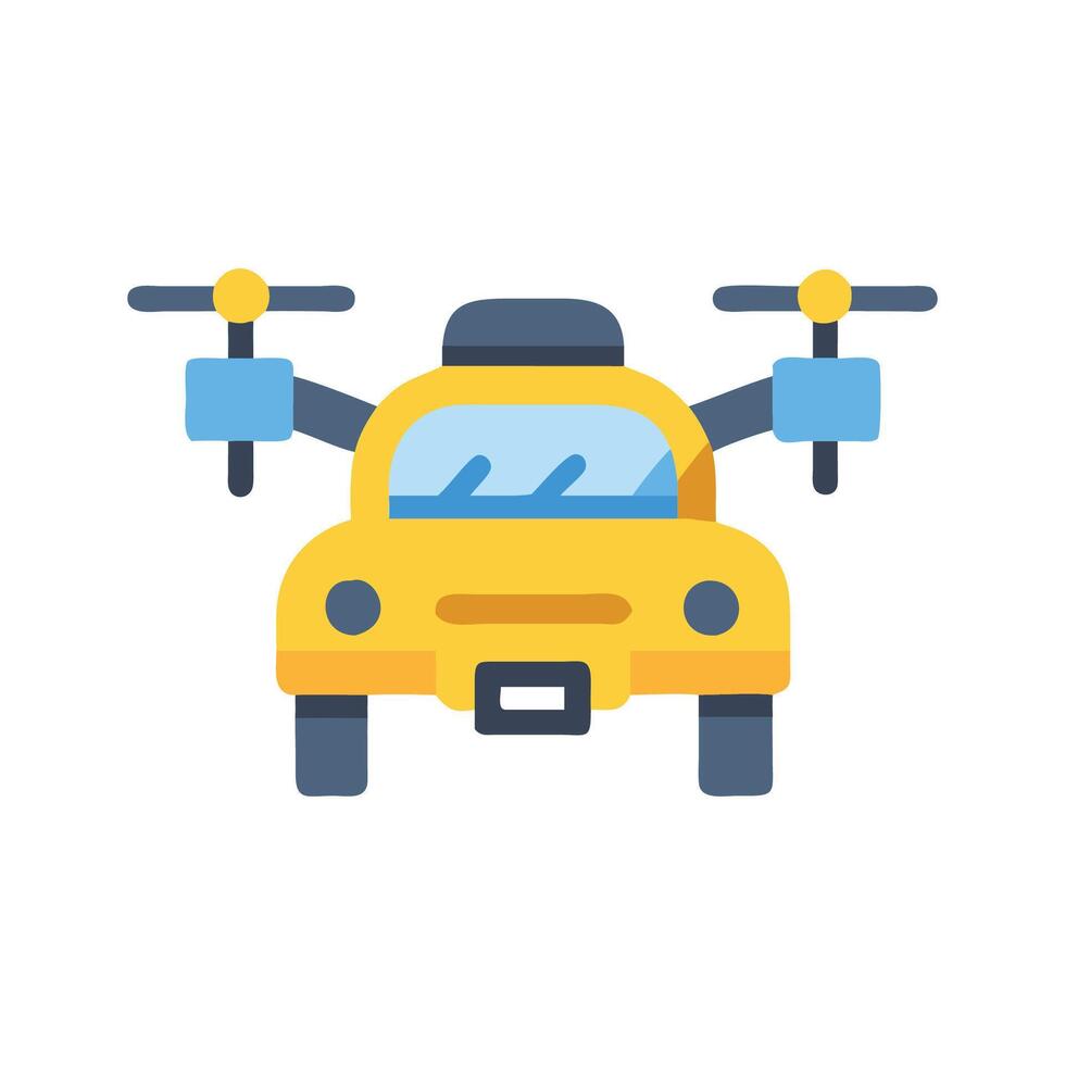 Autonomous Drone Taxi Icon for Transport vector