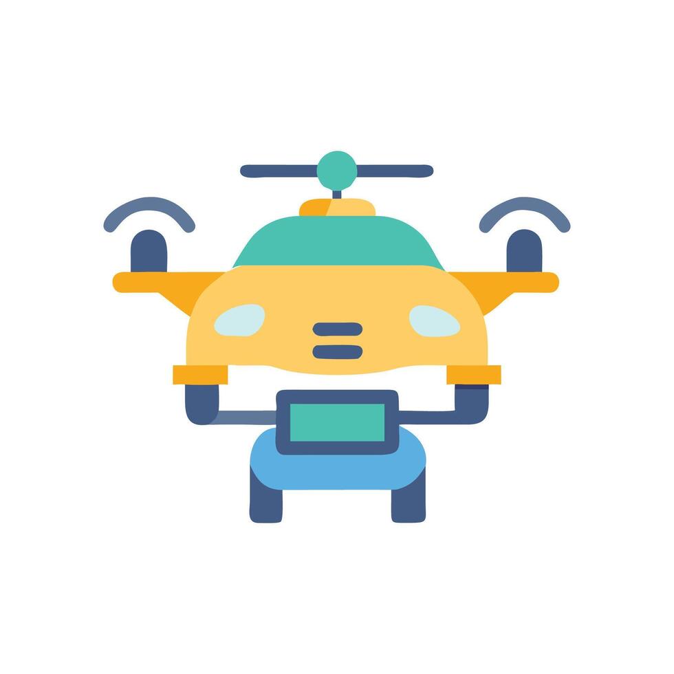 Icon of Autonomous Drone Taxi vector