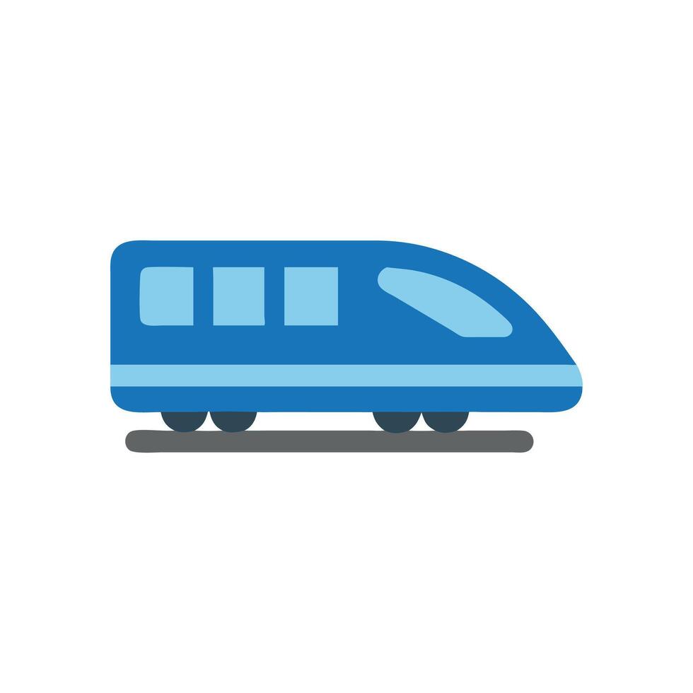 Stylized Bullet Train Icon for Railways vector