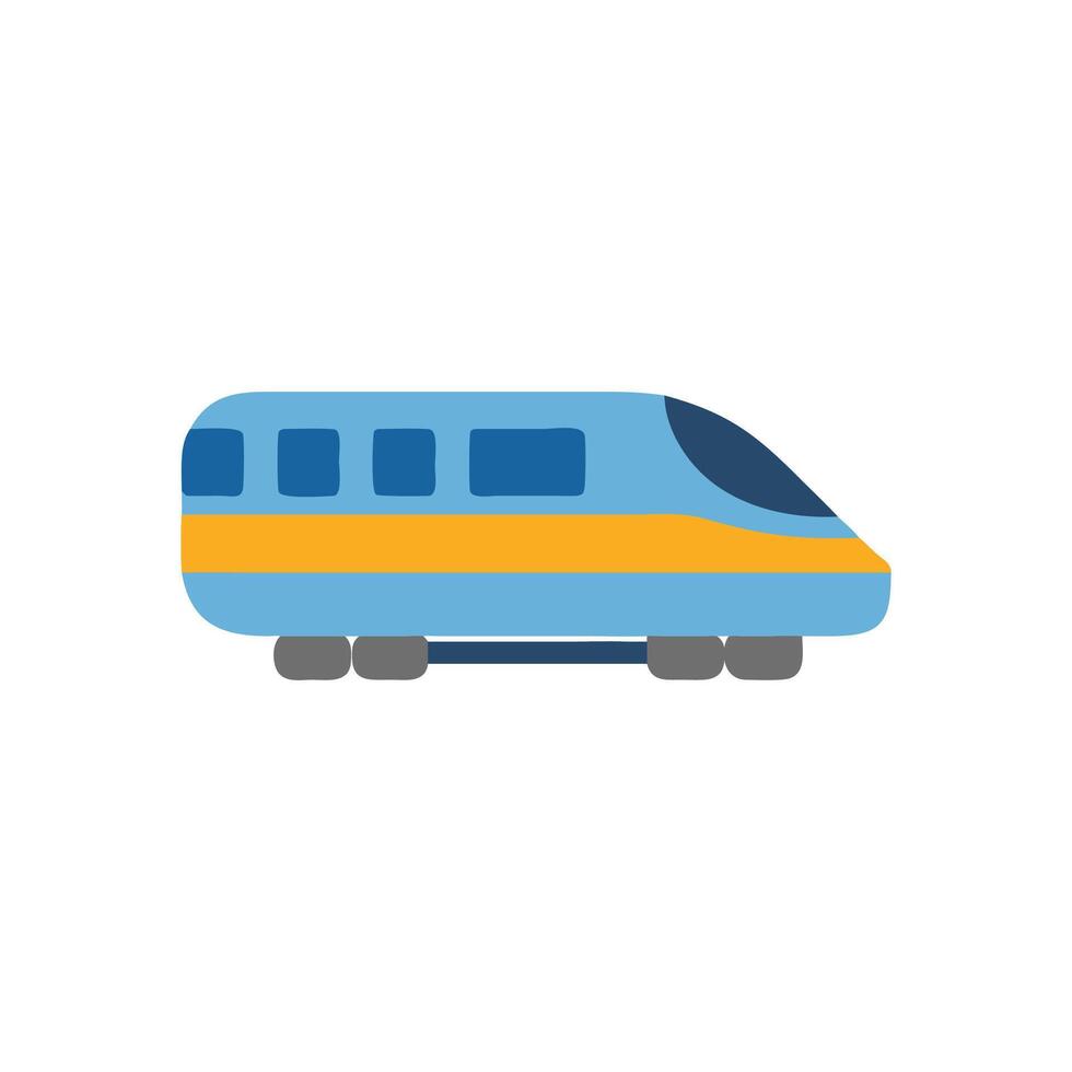 Bullet Train Icon for HighSpeed Travel vector