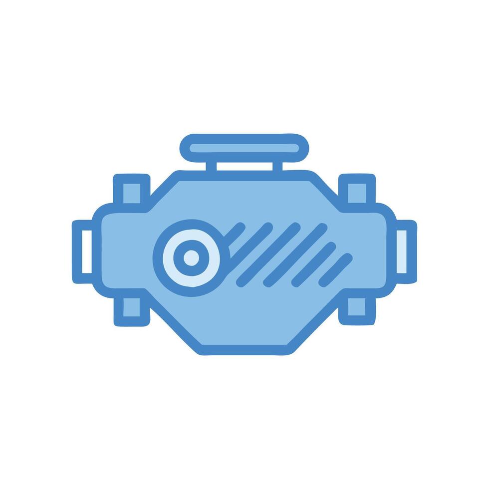 Car Engine Icon for Automotive Services vector