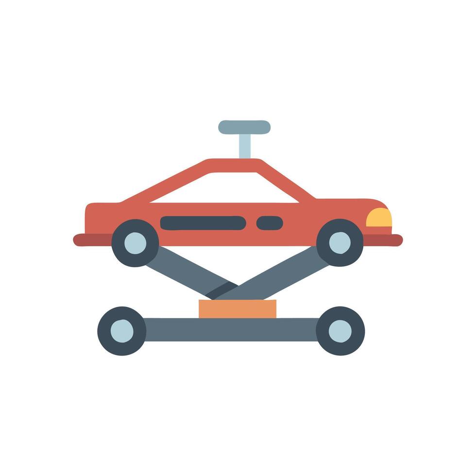 Car Jack Icon for Automotive Services vector