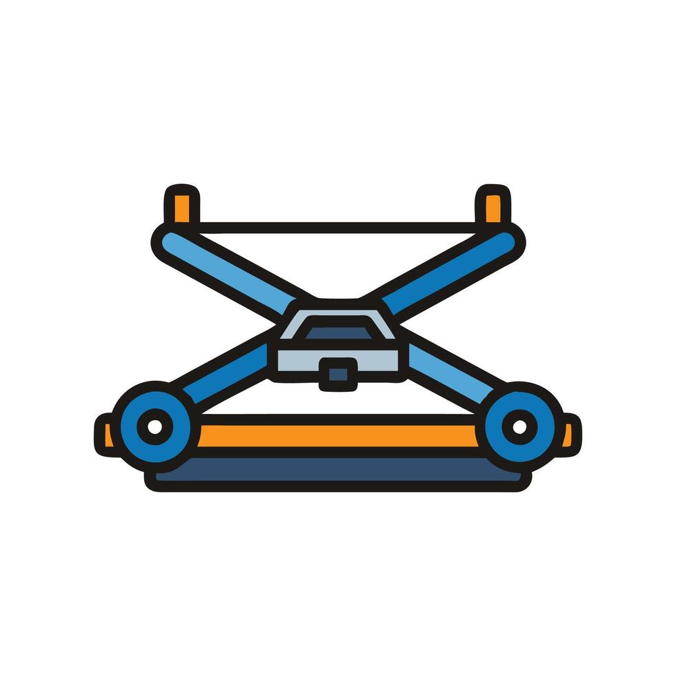 Car Jack Icon for Vehicle Maintenance vector