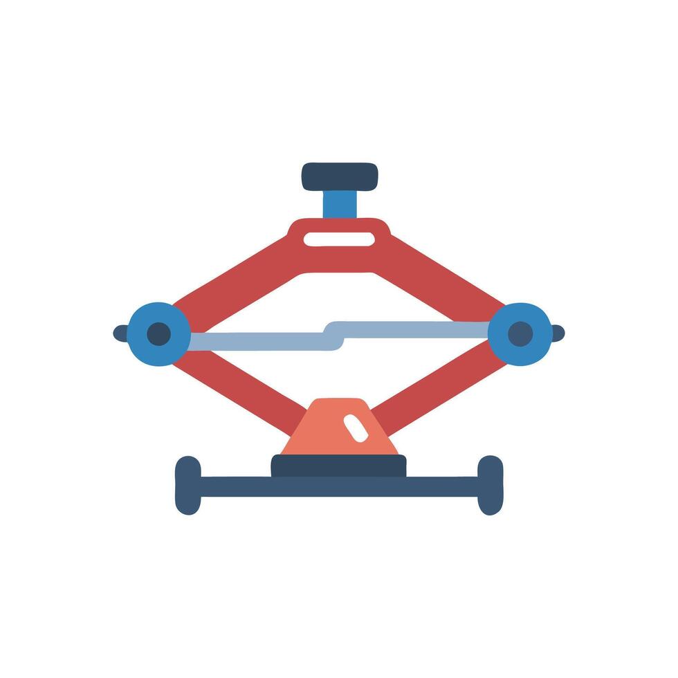 Stylized Car Jack Icon for Repair Services vector