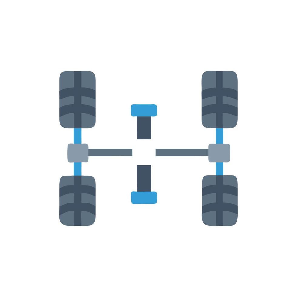 Icon of Car Suspension System vector