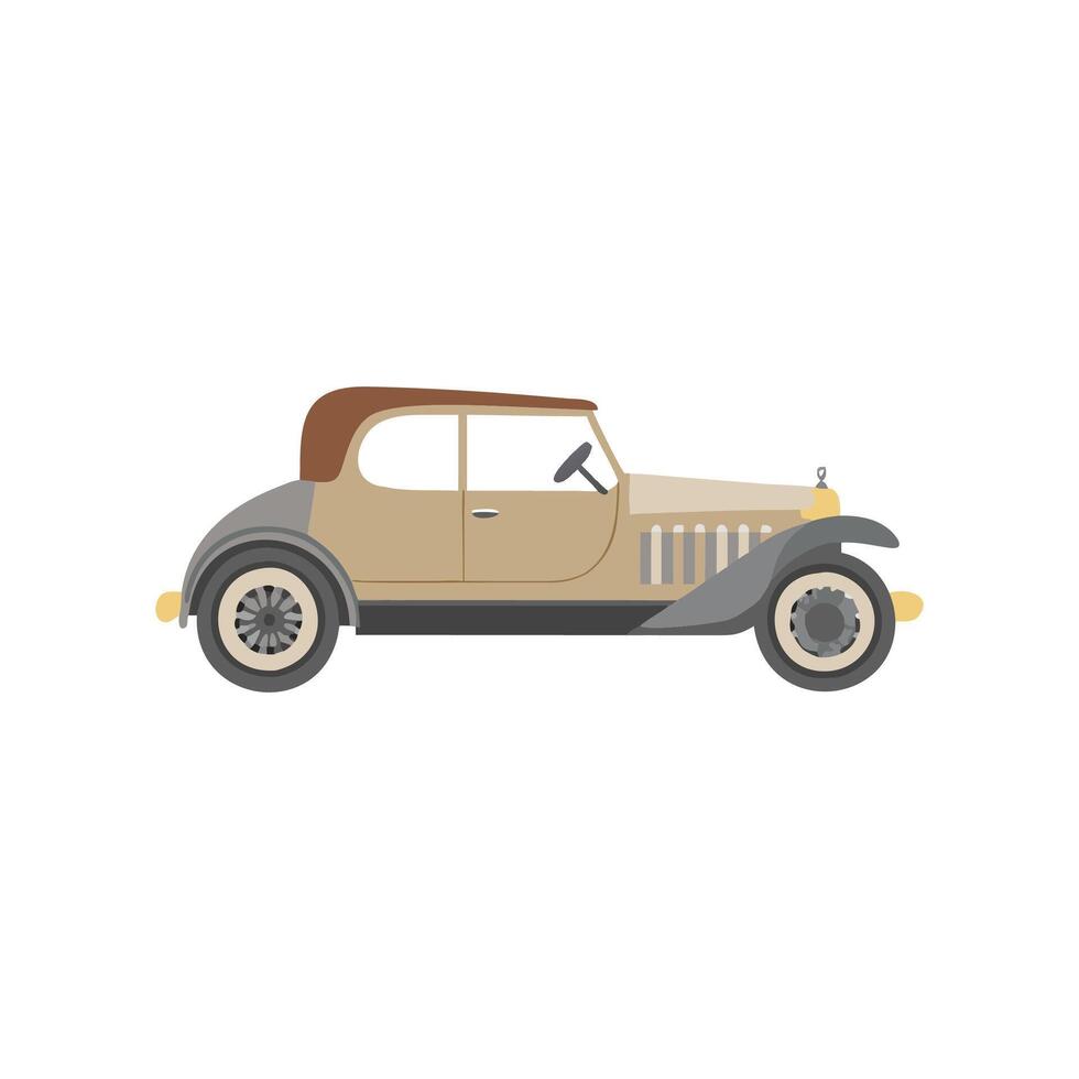 Classic Vintage Car Icon for Collectors vector