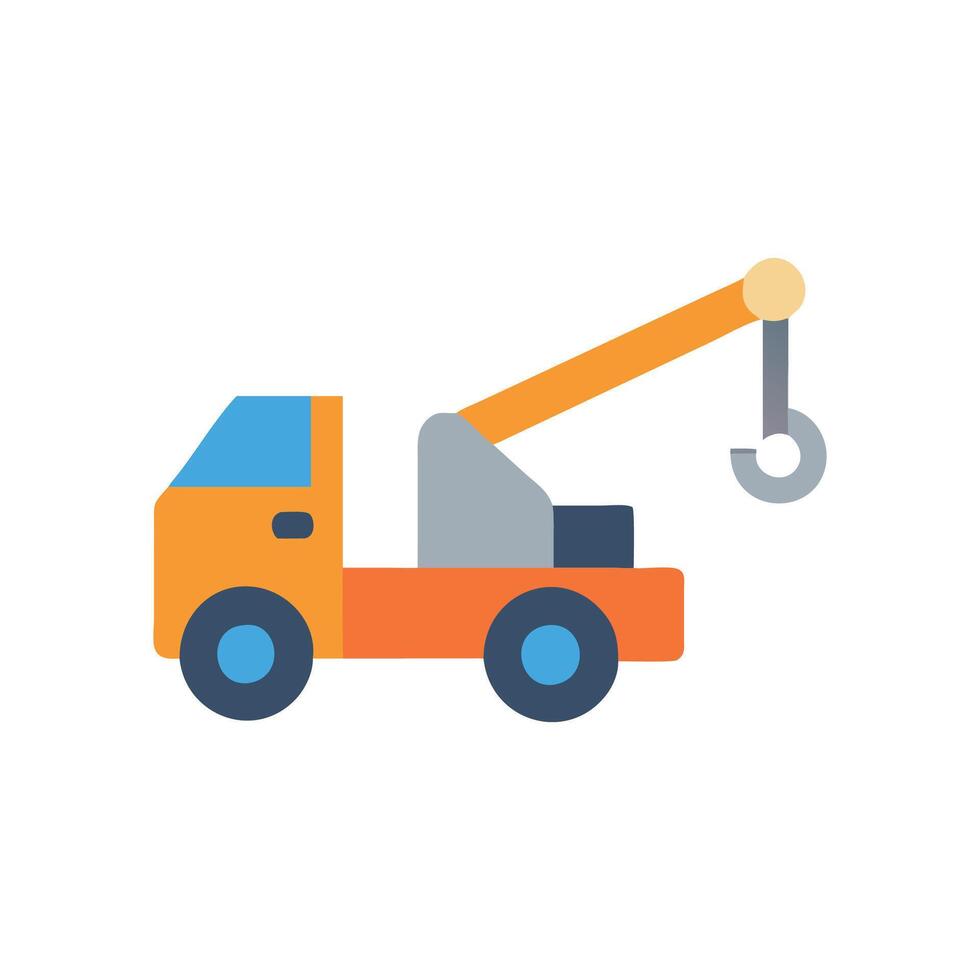 Icon of Industrial Crane Truck vector