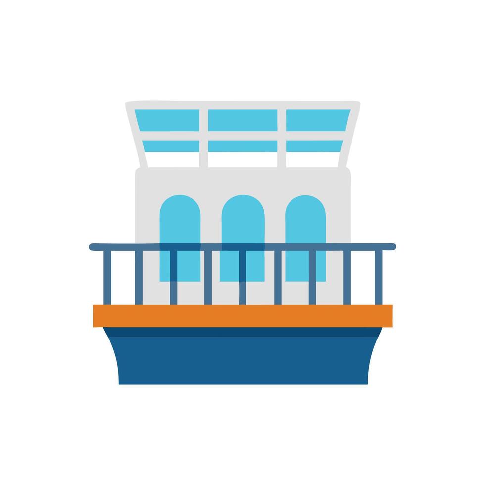 Icon of Cruise Ship Balcony vector
