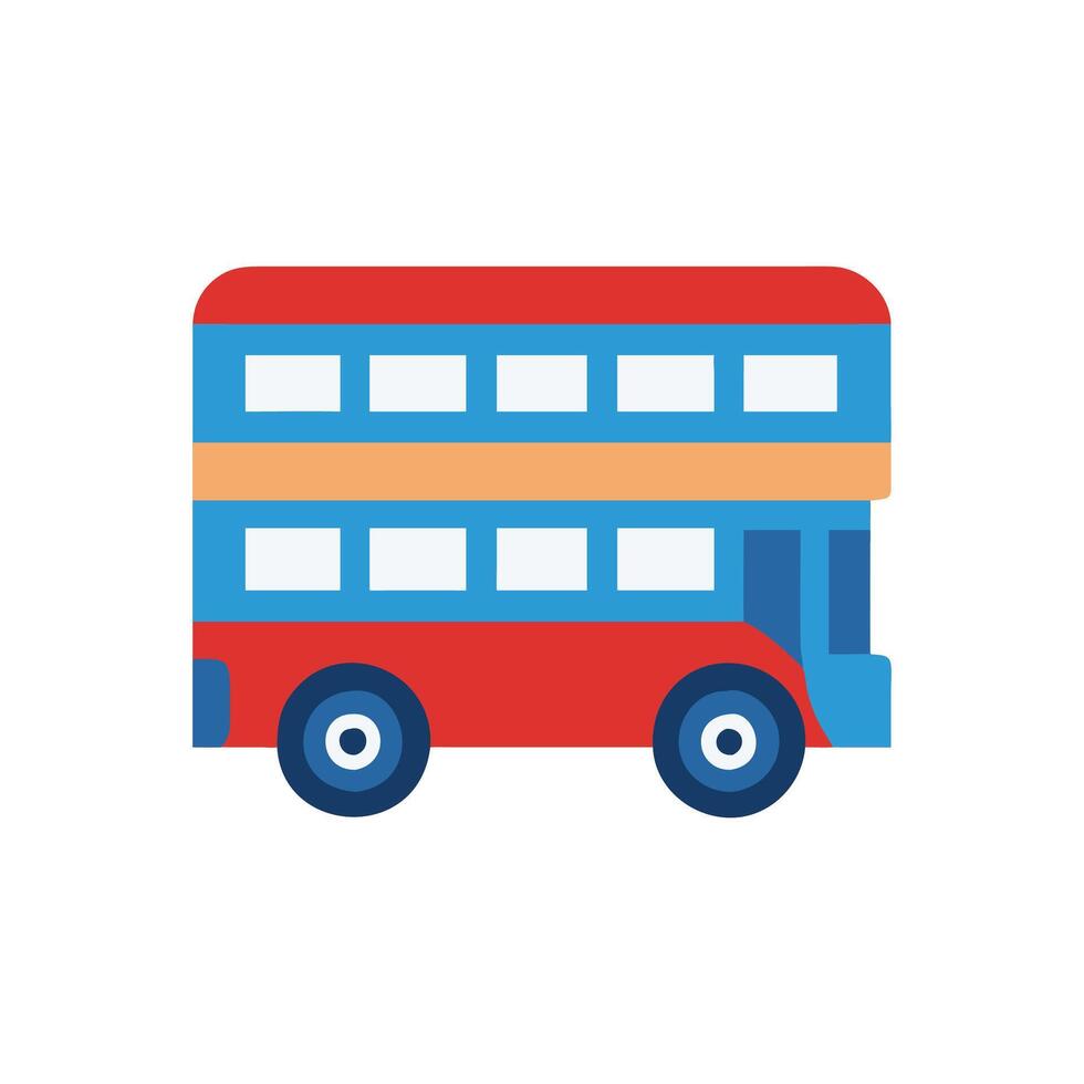 DoubleDecker Bus Icon for Urban Transport vector