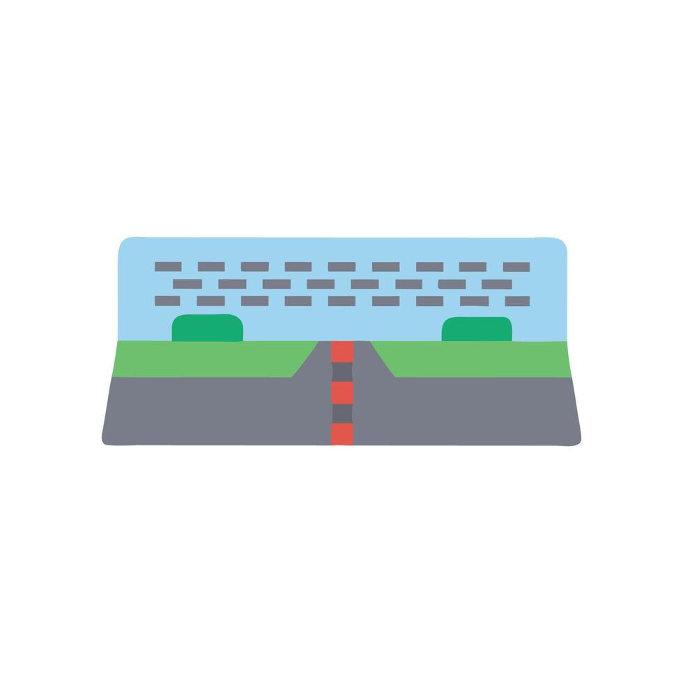 Drag Racing Track Icon for Motorsports vector