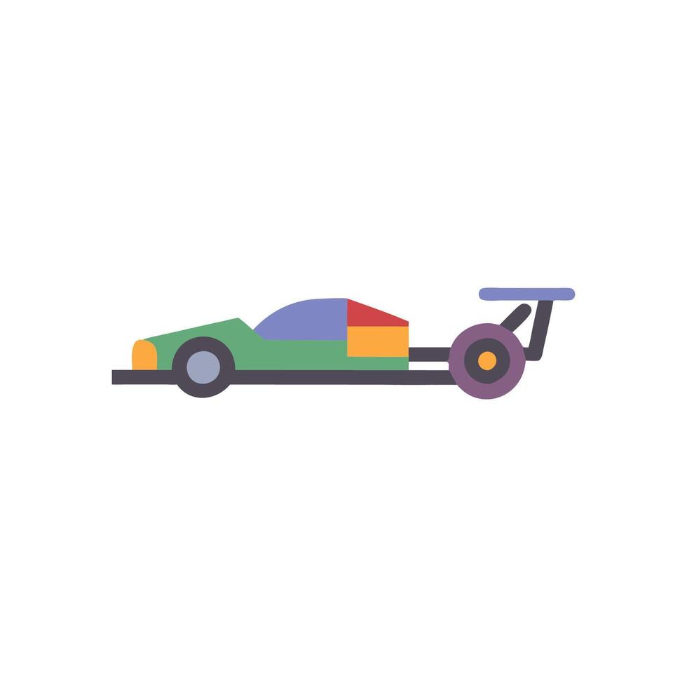 Drag Racer Icon for Racing Enthusiasts vector