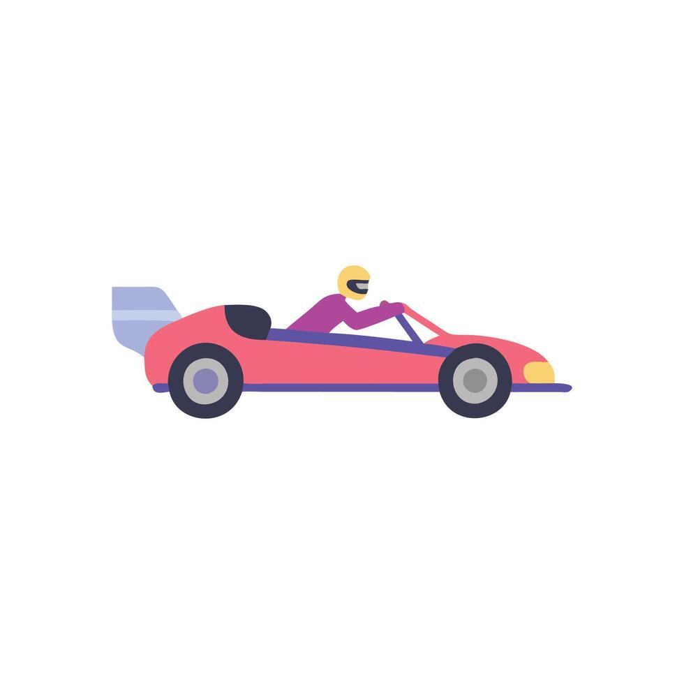 Icon of Drag Racer for Events vector