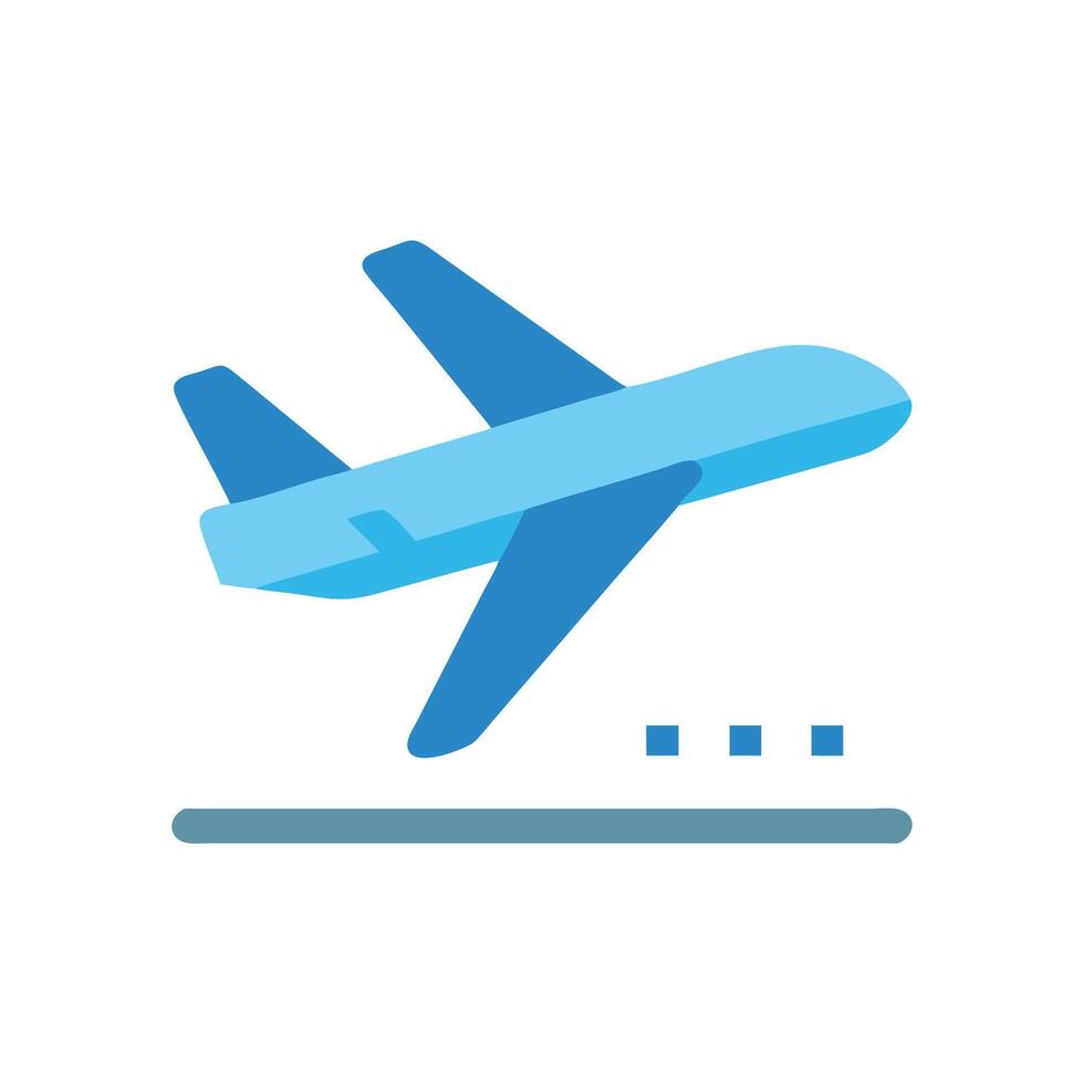 Icon of Flight Takeoff for Travelers vector