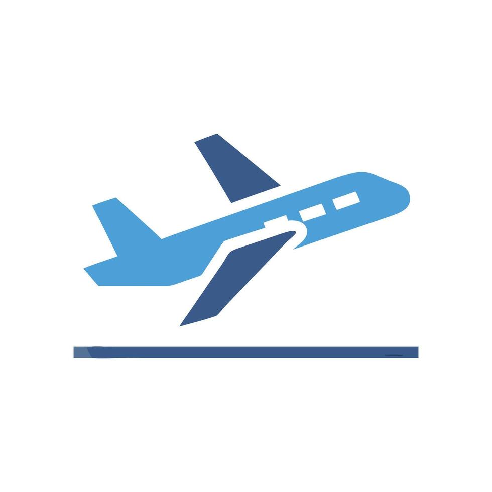 Flight Takeoff Icon for Aviation vector