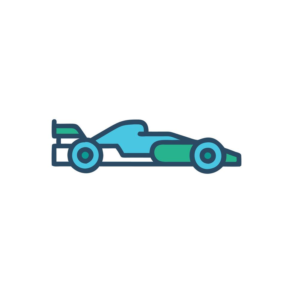 Formula 1 Car Icon for Racing vector