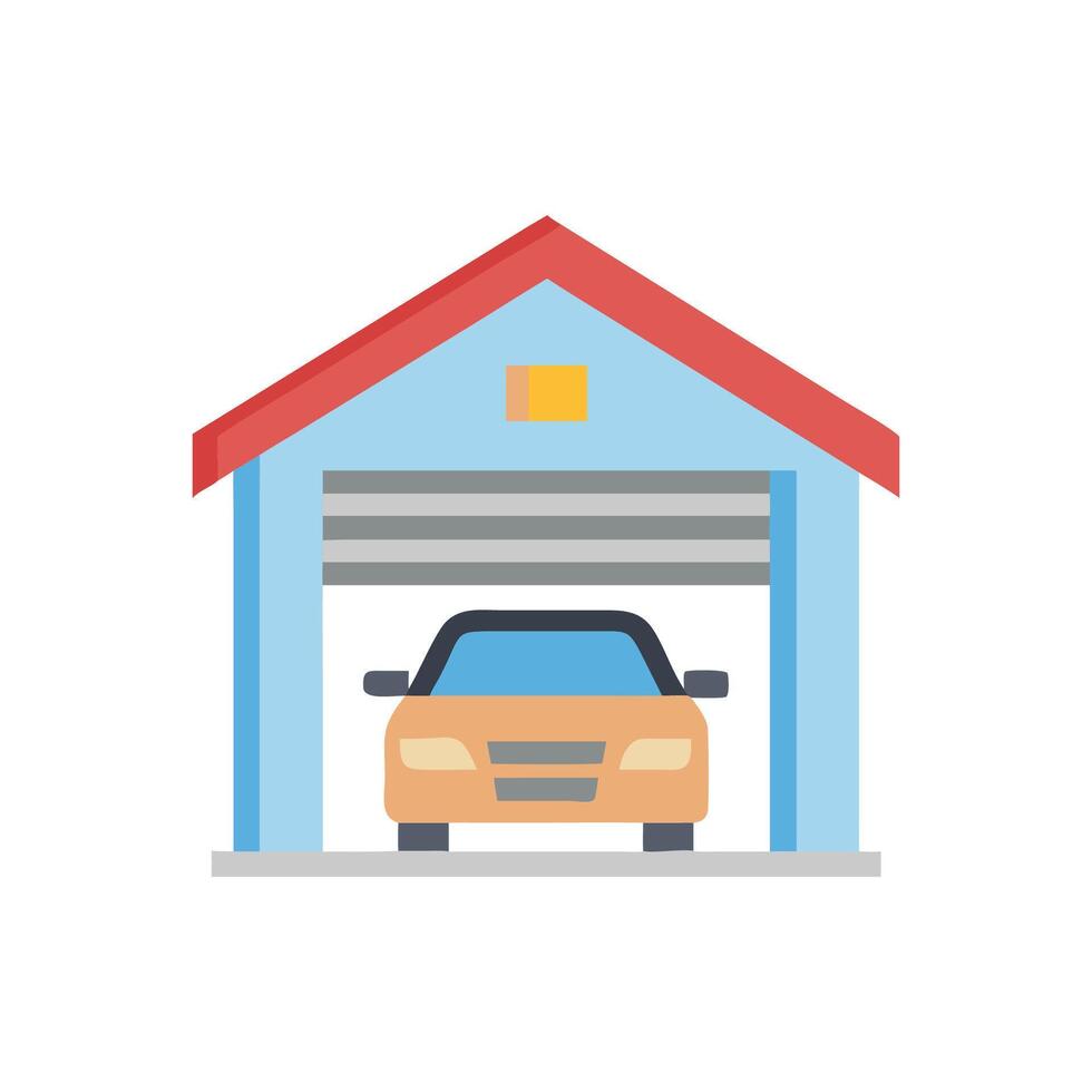 Garage Icon for Automotive Services vector
