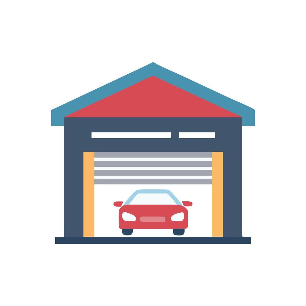Garage Icon for Auto Repair Services vector