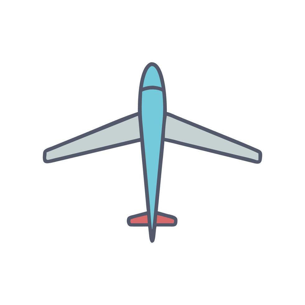 Icon of Glider Plane for Flying vector