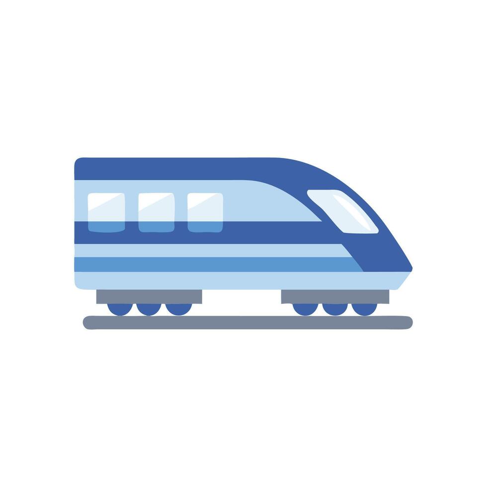 HighSpeed Train Icon for Efficient Travel vector