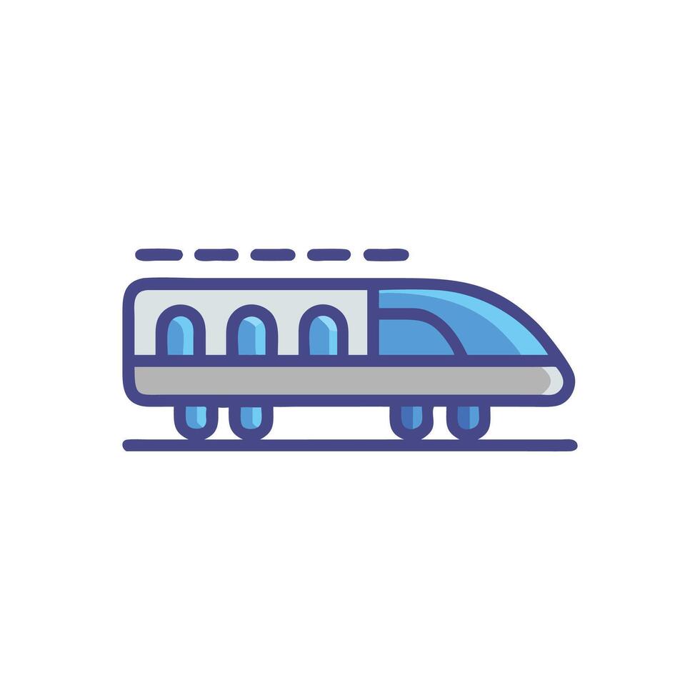 Hyperloop Train Icon for HighSpeed Travel vector