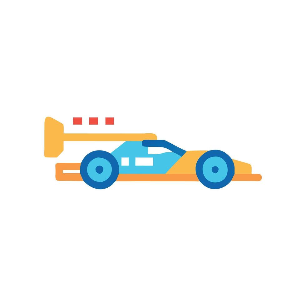 Stylized IndyCar Icon for Motorsports vector