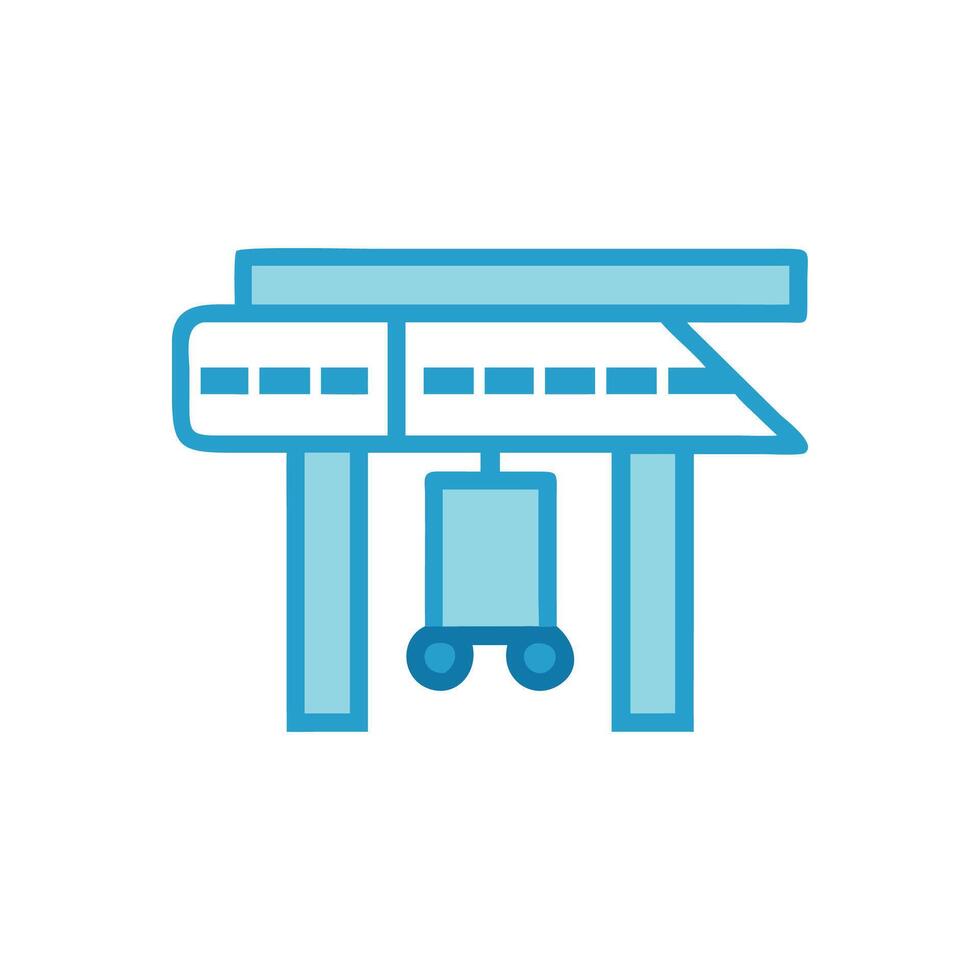 Jet Bridge Icon for Airport Services vector