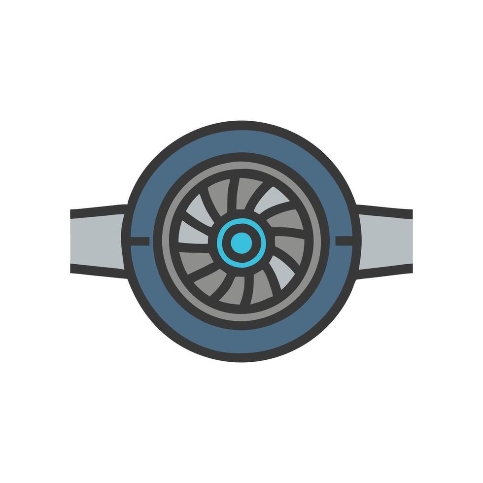 Icon of Jet Engine for Aircraft vector