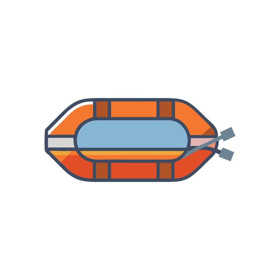 Icon of Lifeboat for Safety vector