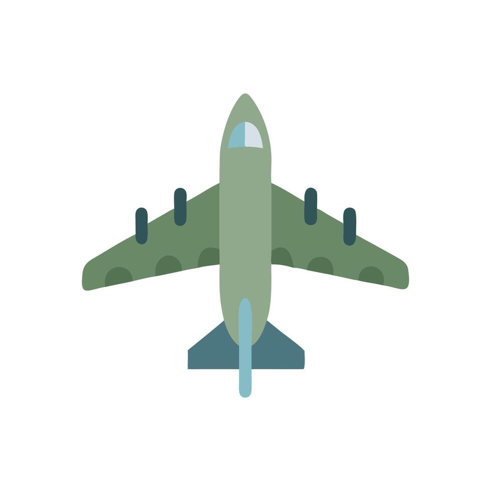 Stylized Military Aircraft Icon for Air Force vector