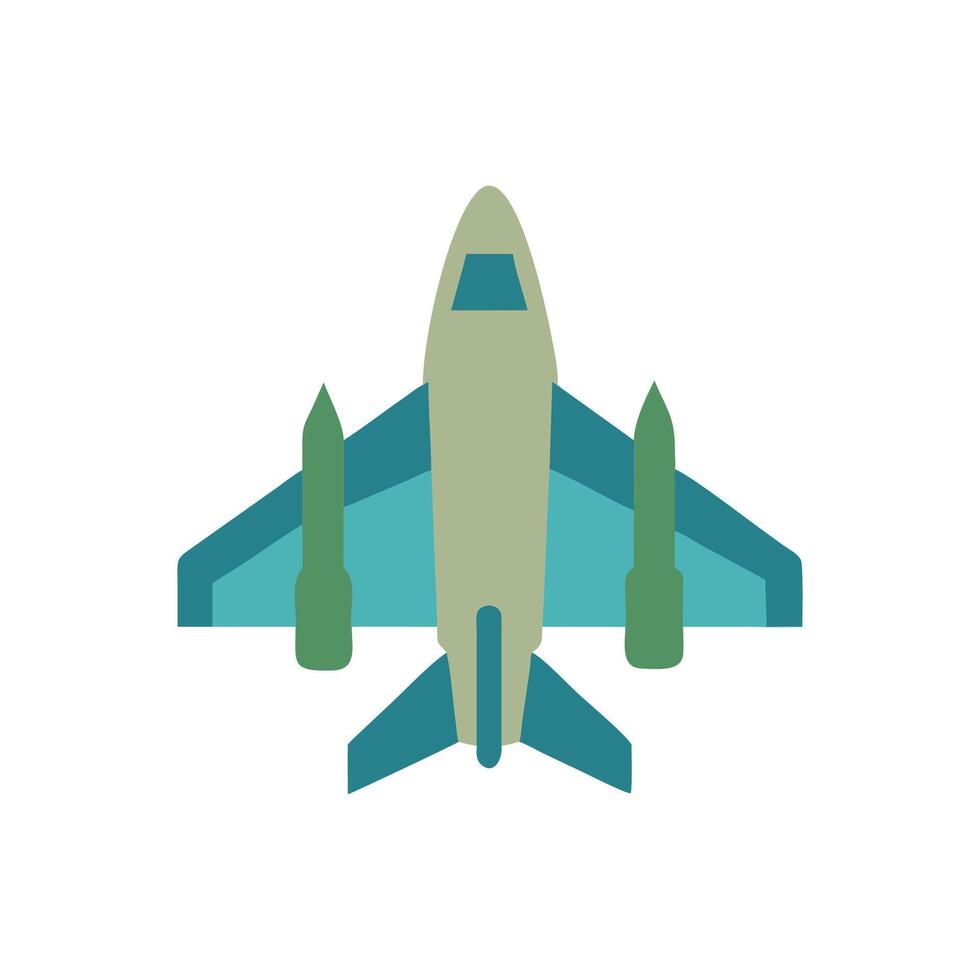 Innovative Military Jet Illustration for Digital Use vector