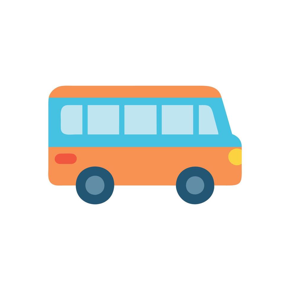 Functional Mini Bus Icon for Marketing Materials vector