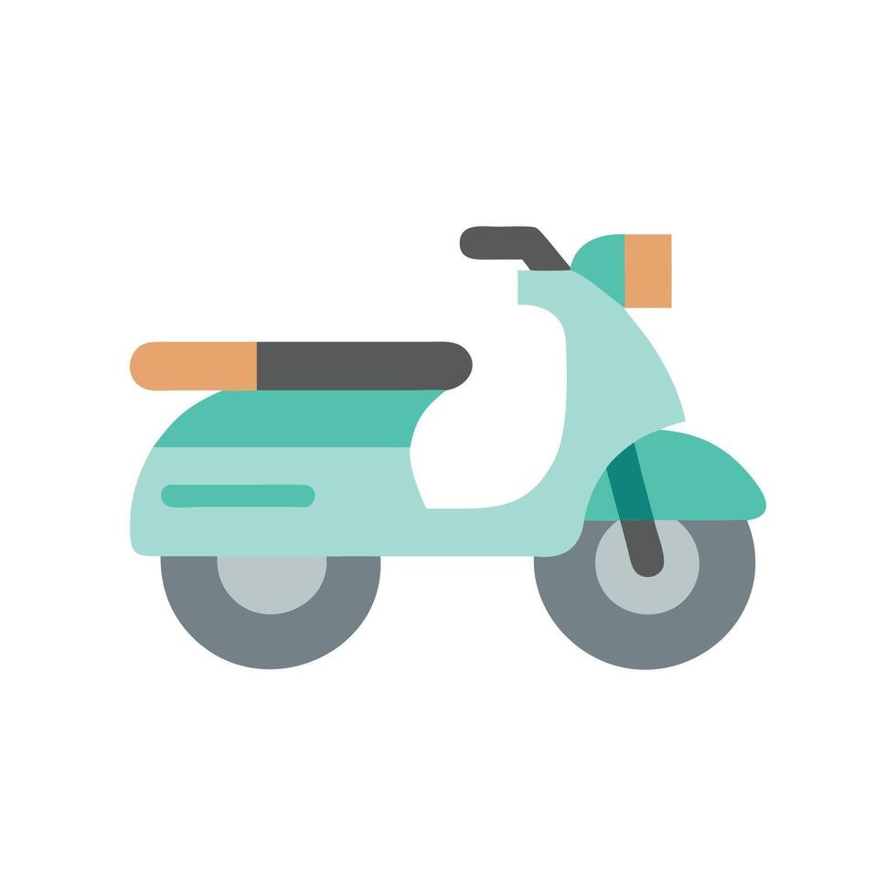 Compact Moped Graphic for City Life Concepts vector