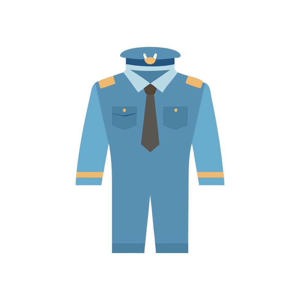 Distinctive Pilot Uniform Icon for Advertising vector