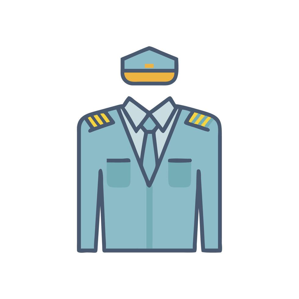 Creative Pilot Uniform Illustration for Marketing Use vector