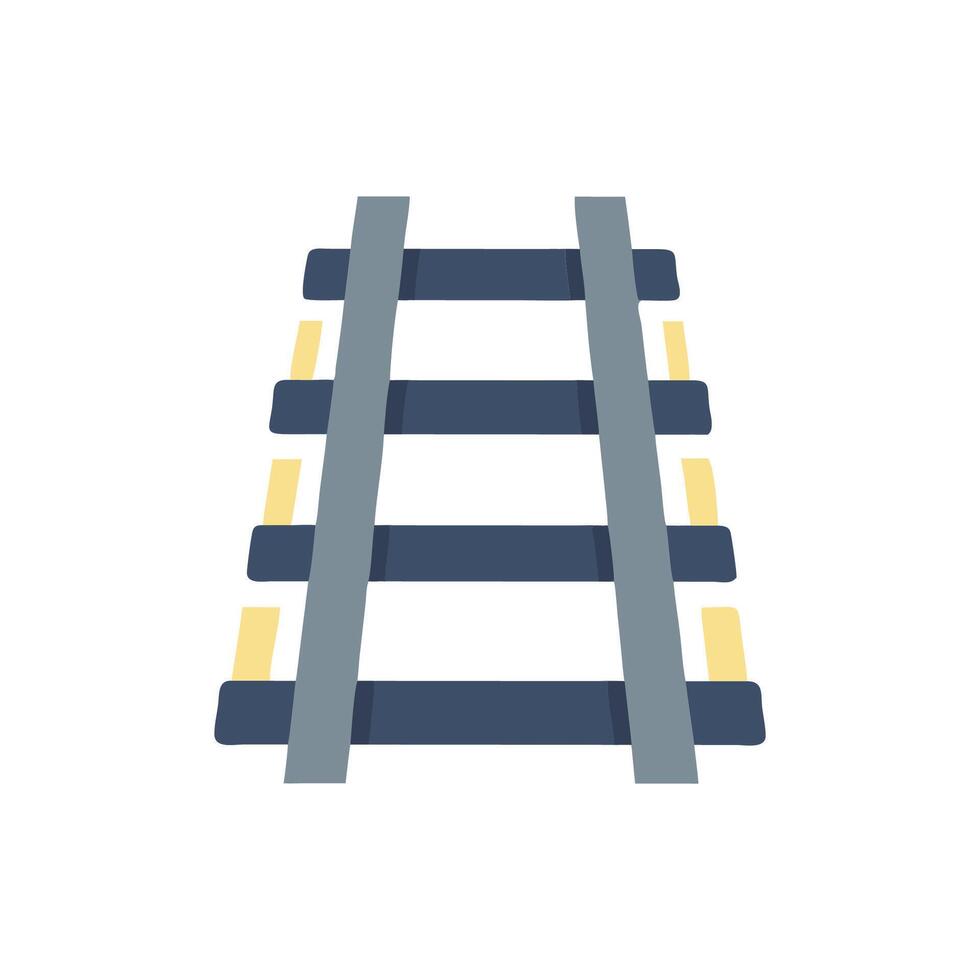Reliable Railway Tracks Icon for Transportation Design vector