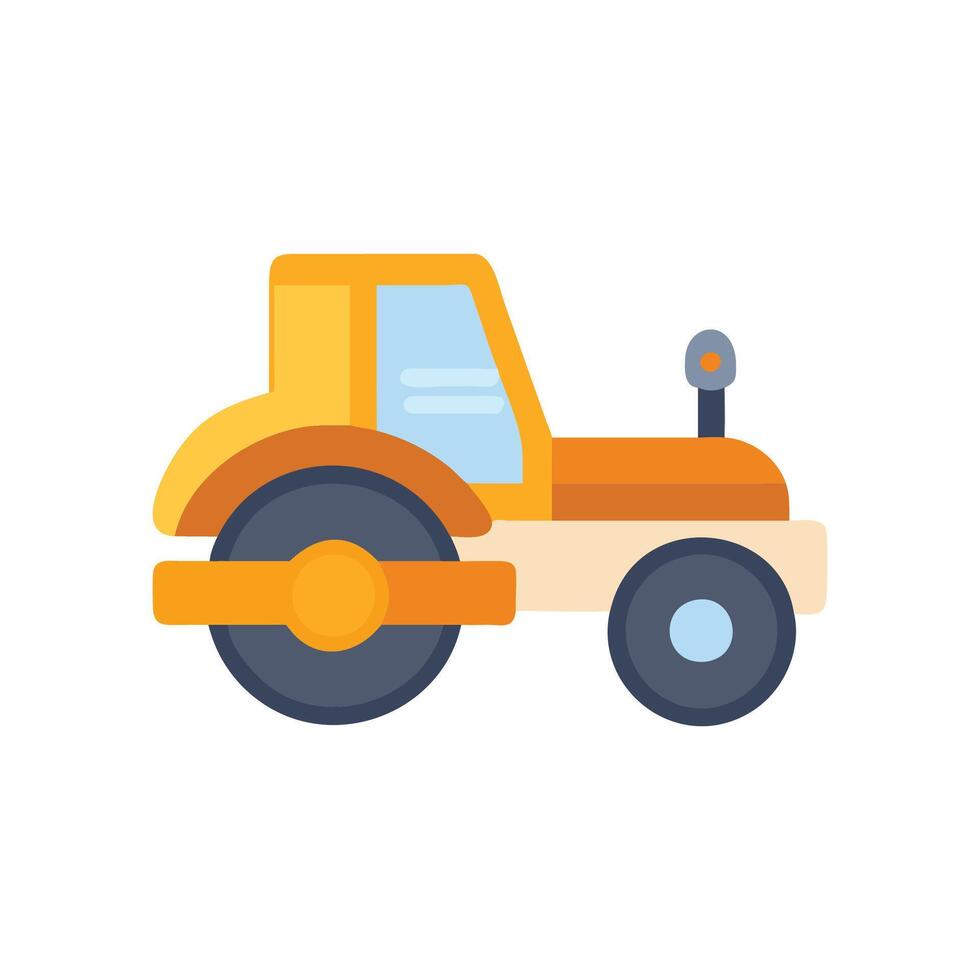 Distinctive Road Roller Icon for Branding Purposes vector