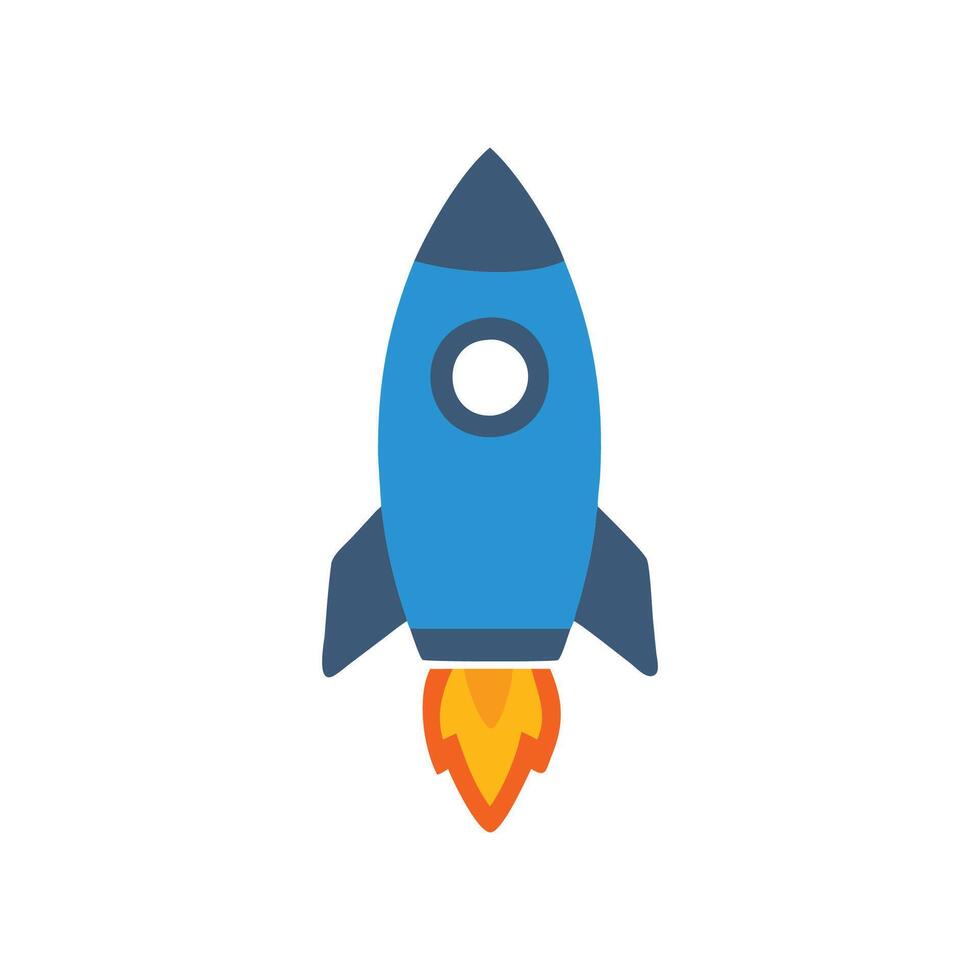 Futuristic Rocket Icon for Space Travel vector