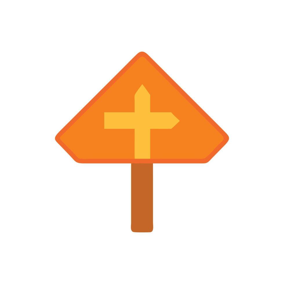 Distinctive Road Sign Icon for Branding Purposes vector