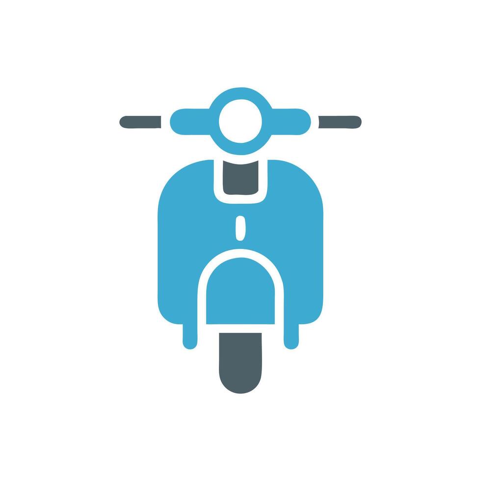 Trendy Scooter Icon for Urban Mobility vector