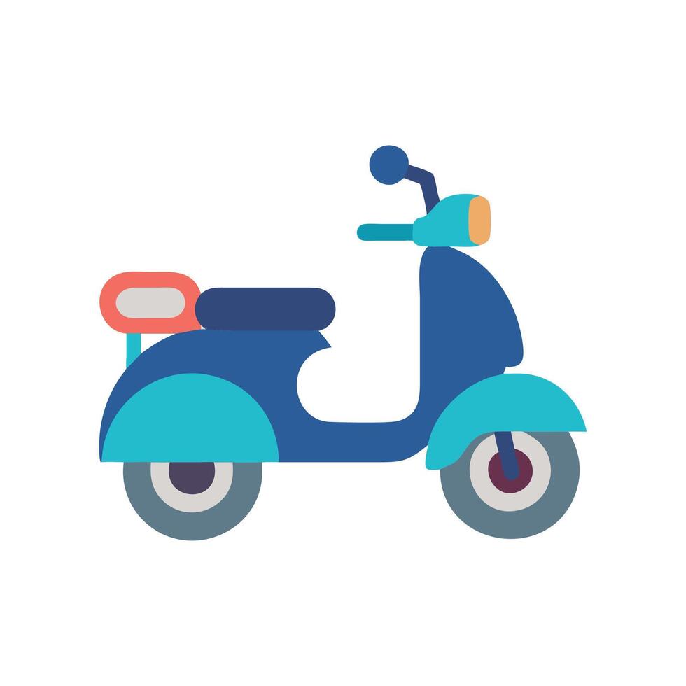 Stylish Scooter Icon for Modern Commuting vector