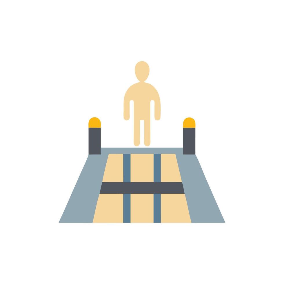 Efficient Scooter Parking Icon for City Life vector