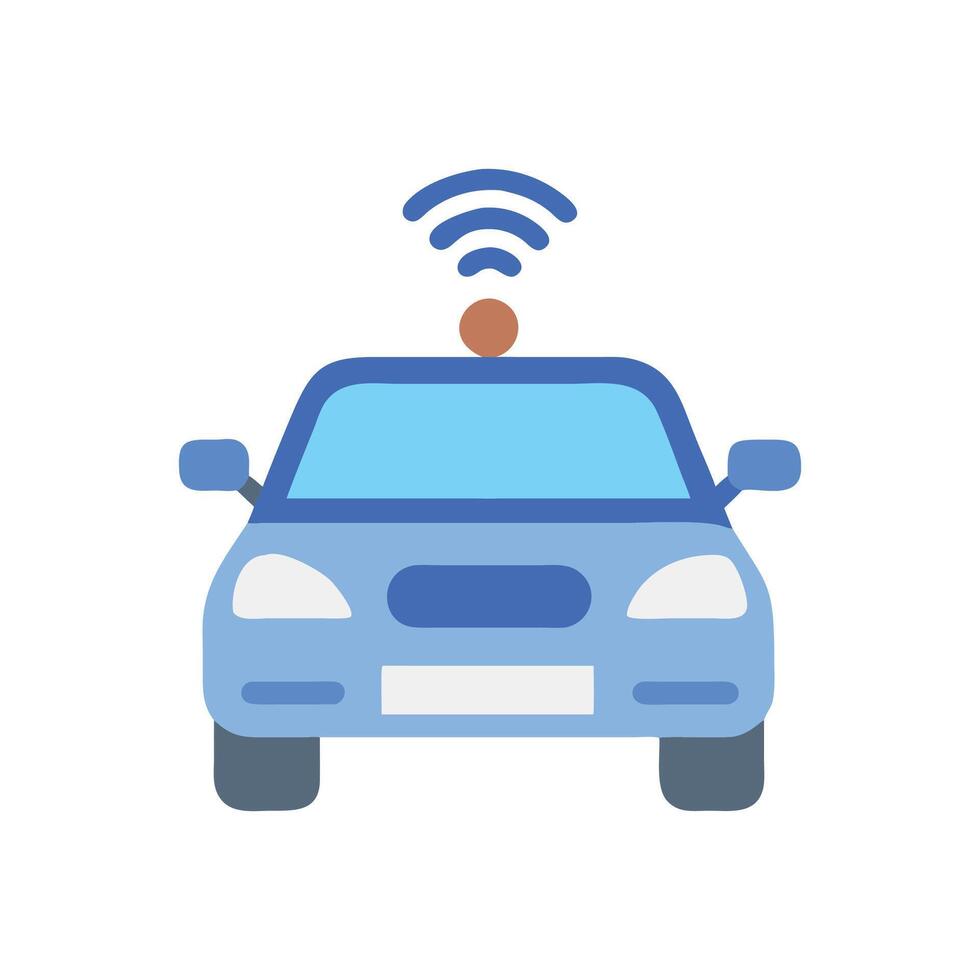 Futuristic SelfDriving Car Icon for Innovation vector
