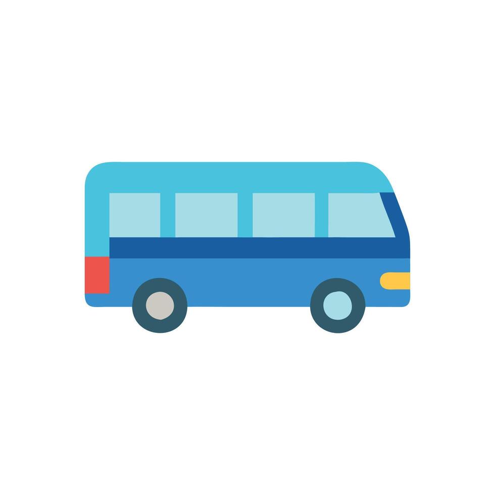 Stylish Shuttle Bus Icon for Urban Adventures vector