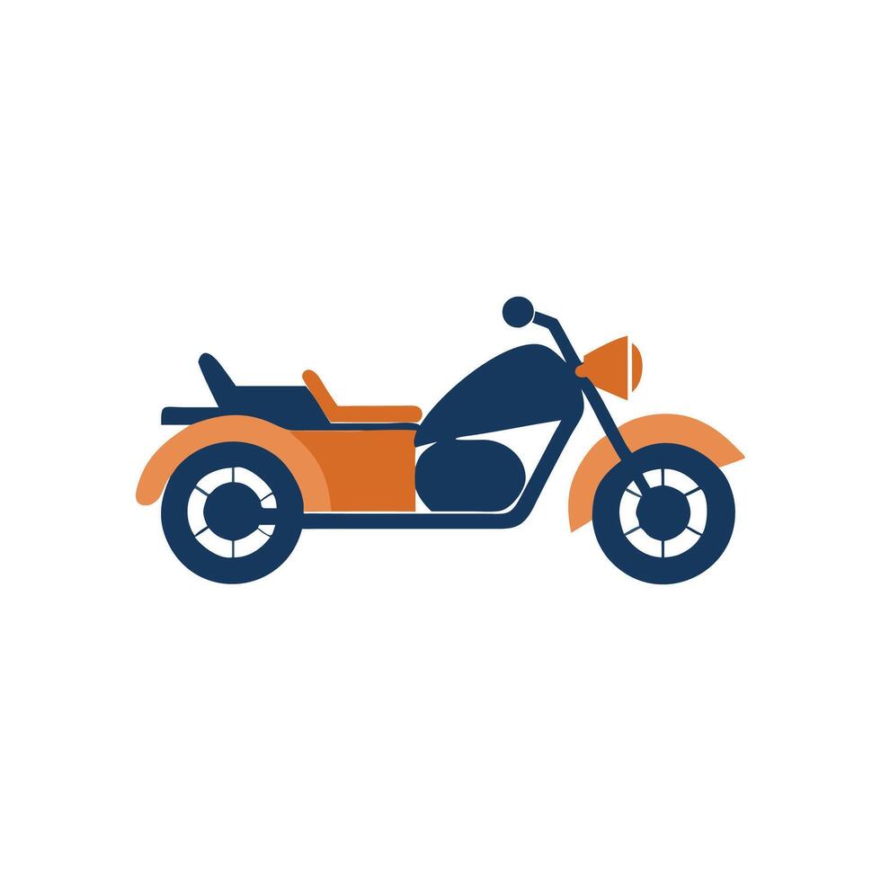 Creative Sidecar Motorcycle Icon for Unique Rides vector