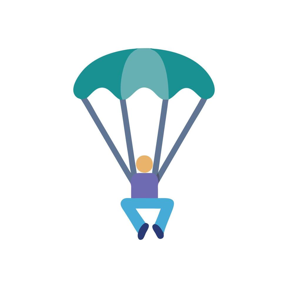 Exciting Skydiving Icon for Adventure Seekers vector